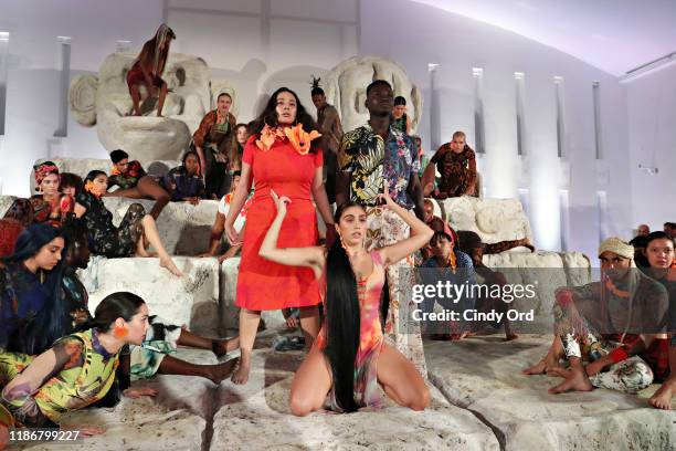 Madonna's daughter Lourdes Leon takes part in the Desigual X Carlota Guerrero Show during Art Basel Miami 2019 at The Temple House on December 6,...