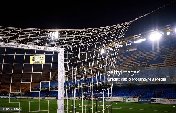 General view of the Estadio de la Ceramica prior the Liga match between Villarreal CF and Club Atletico de Madrid at Estadio de la Ceramica on...