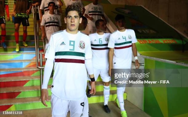 Santiago Munoz of Mexico is seen during the quarterfinal match between Korea Republic and Mexico in the FIFA U-17 World Cup Brazil at Estadio Kleber...