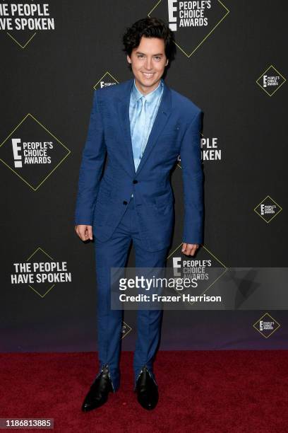 Cole Sprouse attends the 2019 E! People's Choice Awards at Barker Hangar on November 10, 2019 in Santa Monica, California.