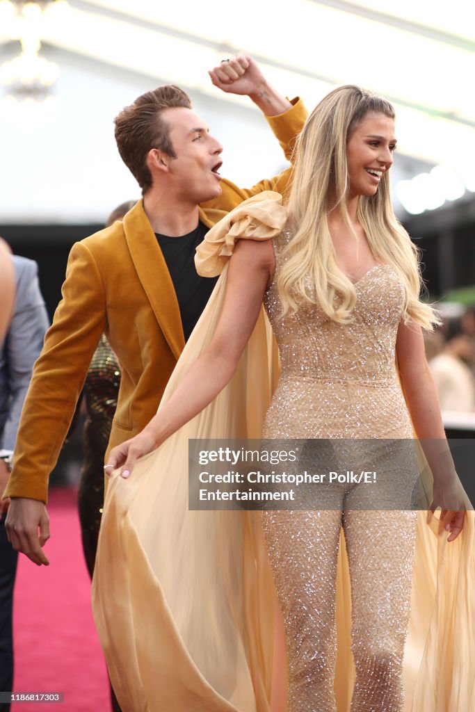 James Kennedy and Raquel Leviss arrive to the 2019 E! People's Choice