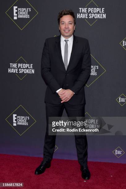 Jimmy Fallon attends the 2019 E! People's Choice Awards at Barker Hangar on November 10, 2019 in Santa Monica, California.