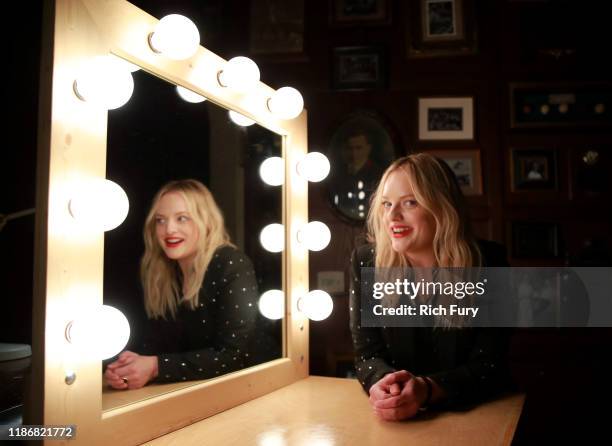 Elisabeth Moss in the Heineken Green Room at Vulture Festival Presented By AT&T at The Roosevelt Hotel on November 10, 2019 in Hollywood, California.