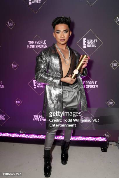 Pictured: Bretman Rock poses backstage during the 2019 E! People's Choice Awards held at the Barker Hangar on November 10, 2019 -- NUP_188991