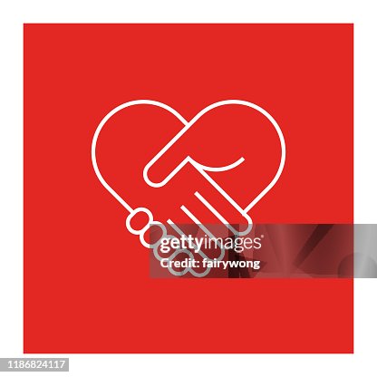 Dos manos en forma de corazón Dos manos en forma de corazón