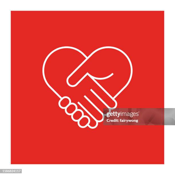 two hands in shape of heart - hospital stock illustrations