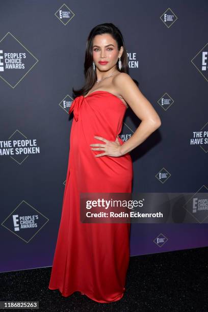 Jenna Dewan poses in the press room during the 2019 E! People's Choice Awards at Barker Hangar on November 10, 2019 in Santa Monica, California.