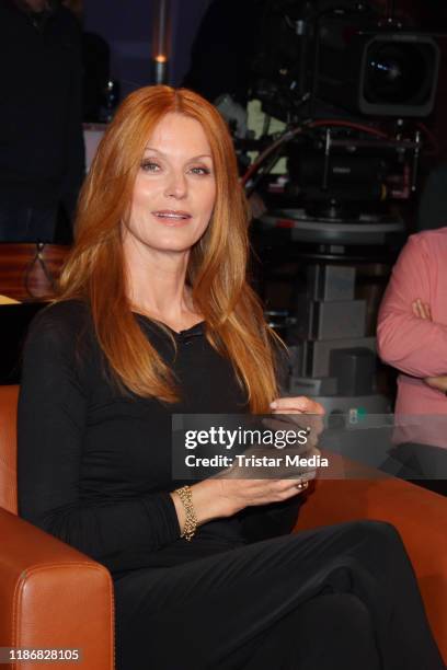 Esther Schweins during the NDR talk show on November 8, 2019 in Hamburg, Germany.