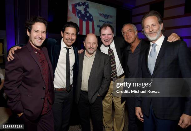 Rob Morrow, Anthony Ruivivar, Jason Alexander, Richard Kind, Titus Welliver and Steven Weber attend Honoring Our Heroes Gala at Skirball Cultural...