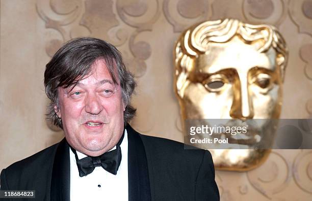 Stephen Fry arrives at the 2011 BAFTA Brits To Watch Event at the Belasco Theatre on July 9, 2011 in Los Angeles, California. The newlywed Duke and...