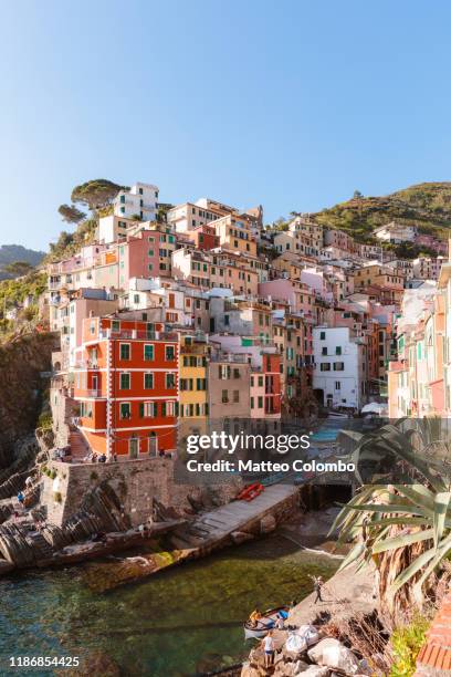 riomaggiore, cinque terre, liguria, italy - リオマッジョーレ ストックフォトと画像