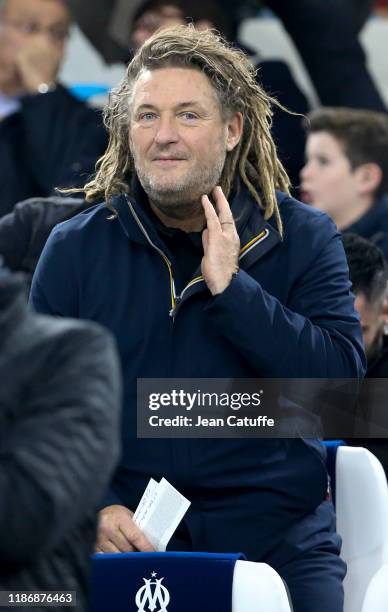 Olivier Delacroix attends the Ligue 1 match between Olympique de Marseille and Olympique Lyonnais at Stade Velodrome on November 10, 2019 in...