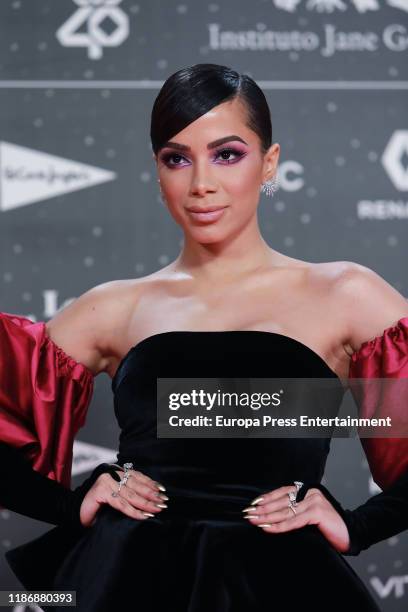 Anitta attends 'Los40 music awards 2019' photocall at Wizink Center on November 08, 2019 in Madrid, Spain.