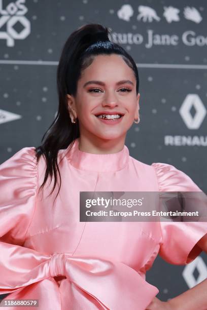 Rosalia attends 'Los40 music awards 2019' photocall at Wizink Center on November 08, 2019 in Madrid, Spain.