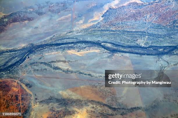 murray darling basin - victoria aerial stock pictures, royalty-free photos & images