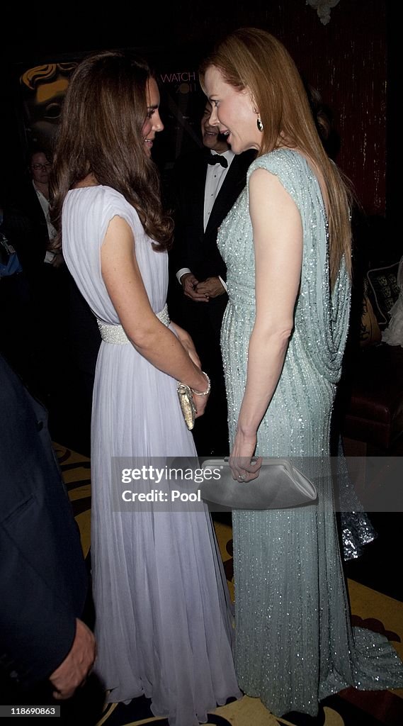 The Duke and Duchess of Cambridge Attend BAFTA Brits To Watch Event