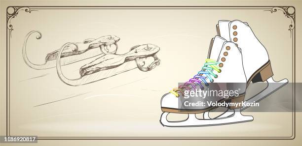 311 Cartoon Ice Skating Photos and Premium High Res Pictures - Getty Images