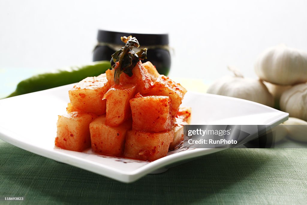 Korea food,kimchi,kkakdugi