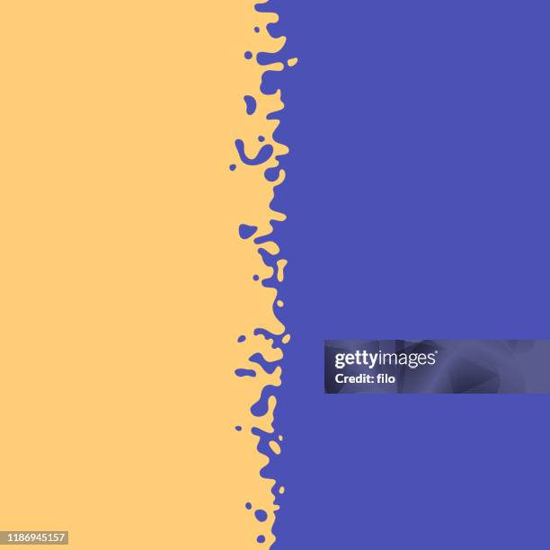 transition paint blend border - pool reflection stock illustrations