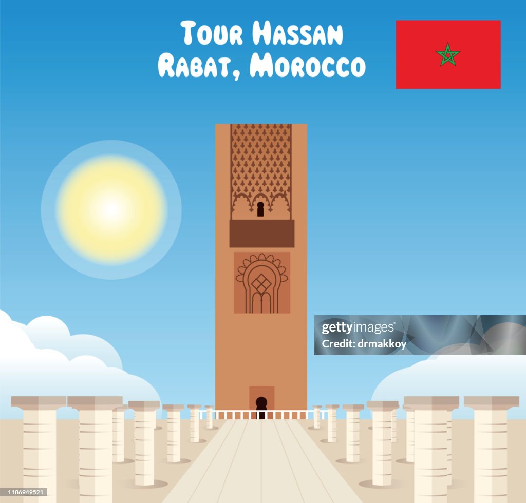 Hassan Tower, Rabat, Morocco