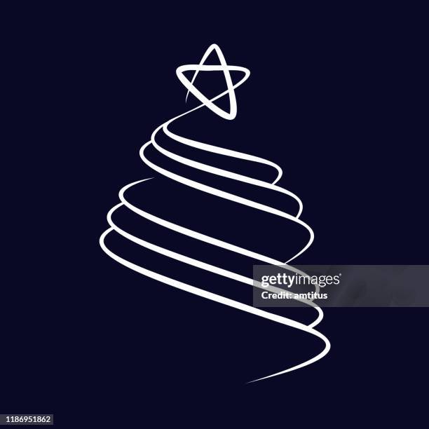 xmas tree lines - pine tree texture stock illustrations