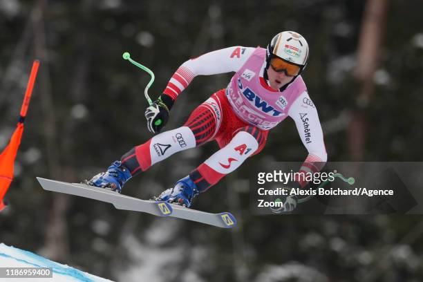 Hannes Reichelt of Austria in action during the Audi FIS Alpine Ski World Cup Men's Downhill on December 7, 2019 in Beaver Creek USA.