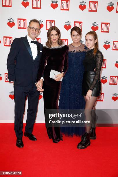 December 2019, Berlin: Wolfram Becker , Gerit Kling, Anja Kling and Alea Kling come to the annual benefit gala "A Heart for Children". At the show in...