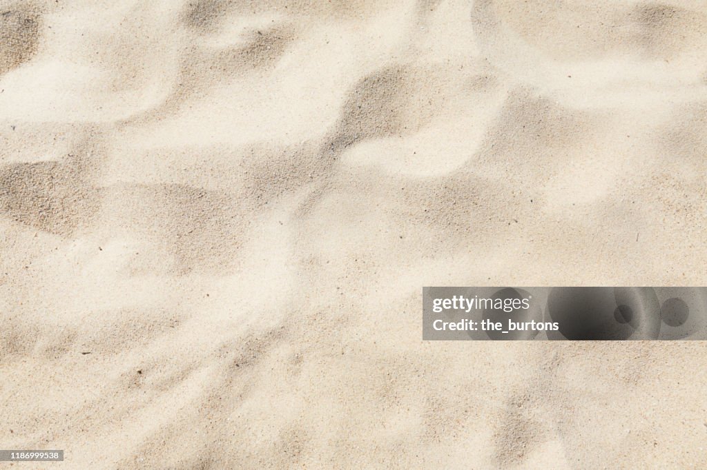 Full frame shot of sand area on the beach