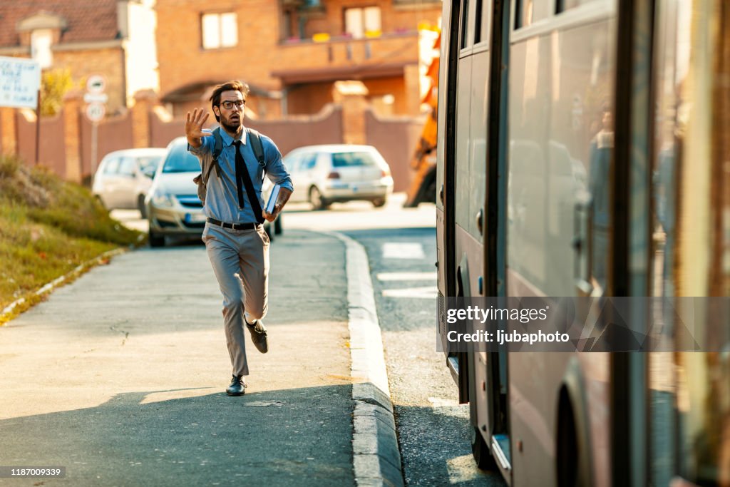 Persiguiendo autobús