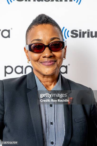 Robyn Crawford discusses her book "A Song For You" as she visits SiriusXM Studios on November 11, 2019 in New York City.
