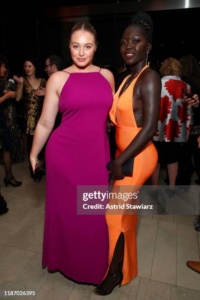 Iskra Lawrence and Nyakim Gatwech attend the 2019 Glamour Women Of The Year Awards at Alice Tully Hall on November 11, 2019 in New York City.