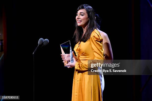 Monica R Gray Monica Gray Logothetis speaks onstage at the 2019 Glamour Women Of ...