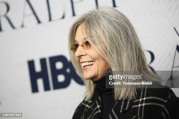Diane Keaton attends the Premiere Of HBO Documentary Film "Very Ralph" at The Paley Center for Media on November 11, 2019 in Beverly Hills,...