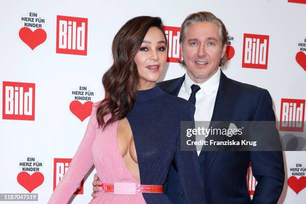 Verona Pooth and Franjo Pooth during the Ein Herz Fuer Kinder Gala at Studio Berlin Adlershof on December 7, 2019 in Berlin, Germany.