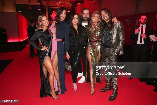 Sylvie Meis, Verona Pooth, Simone Thomalla , Silvio Heinevetter, Sophia Thomalla, Riccardo Simonetti during the Ein Herz Fuer Kinder Gala at Studio...