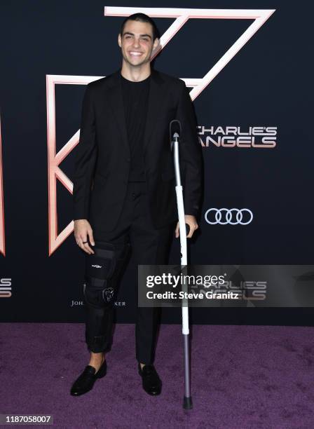 Noah Centineo arrives at the Premiere Of Columbia Pictures' "Charlies Angels" at Westwood Regency Theater on November 11, 2019 in Los Angeles,...