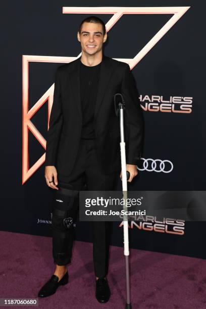 Noah Centineo arrives at the premiere of Columbia Pictures' "Charlie's Angels" at Westwood Regency Theater on November 11, 2019 in Los Angeles,...