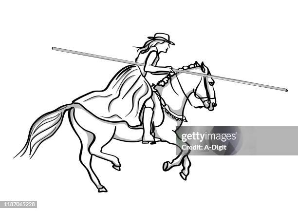 equestrian sports - saddle stock illustrations