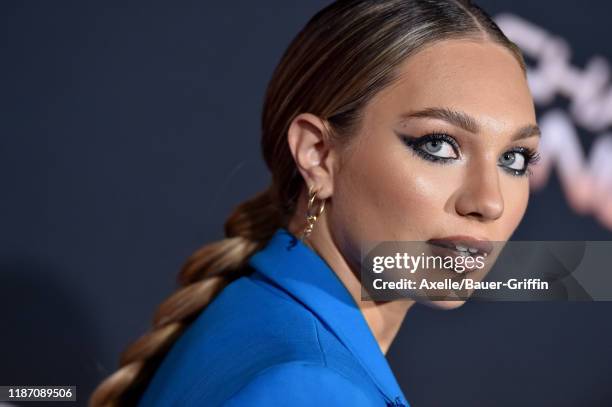 Maddie Ziegler attends the Premiere of Columbia Pictures' "Charlie's Angels" at Westwood Regency Theater on November 11, 2019 in Los Angeles,...