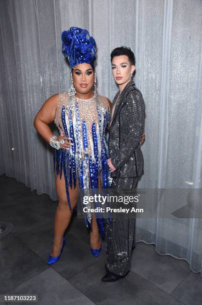 Patrick Starrr and James Charles attend Patrick Starrr birthday party on November 11, 2019 in Los Angeles, California.