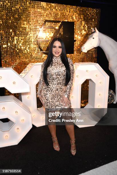 Amanda Ensing attends Patrick Starrr birthday party on November 11, 2019 in Los Angeles, California.