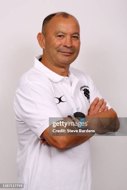 Eddie Jones, Head Coach of the Barbarians poses for a portrait during the Barbarians Squad Photo call on November 12, 2019 in London, England.