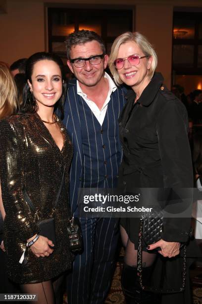 Stephanie Stumph, Hans Sigl, Susanne Sigl during the after show party for the Ein Herz Fuer Kinder Gala at Borchardt Restaurant on December 7, 2019...