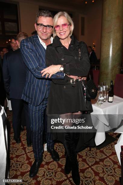 Hans Sigl, Susanne Sigl during the after show party for the Ein Herz Fuer Kinder Gala at Borchardt Restaurant on December 7, 2019 in Berlin, Germany.