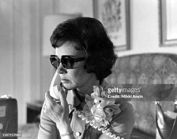 Rosalyn Carter, wife of Presidential candidate Jimmy Carter, campaigns on telephone in Philadelphia in May, 1976.