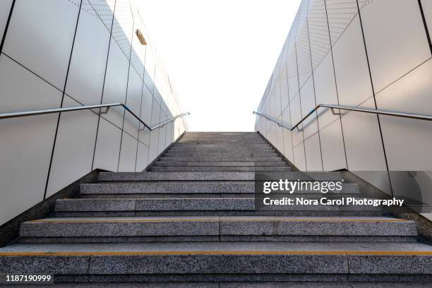 underground stair - concrete stairs stock pictures, royalty-free photos & images