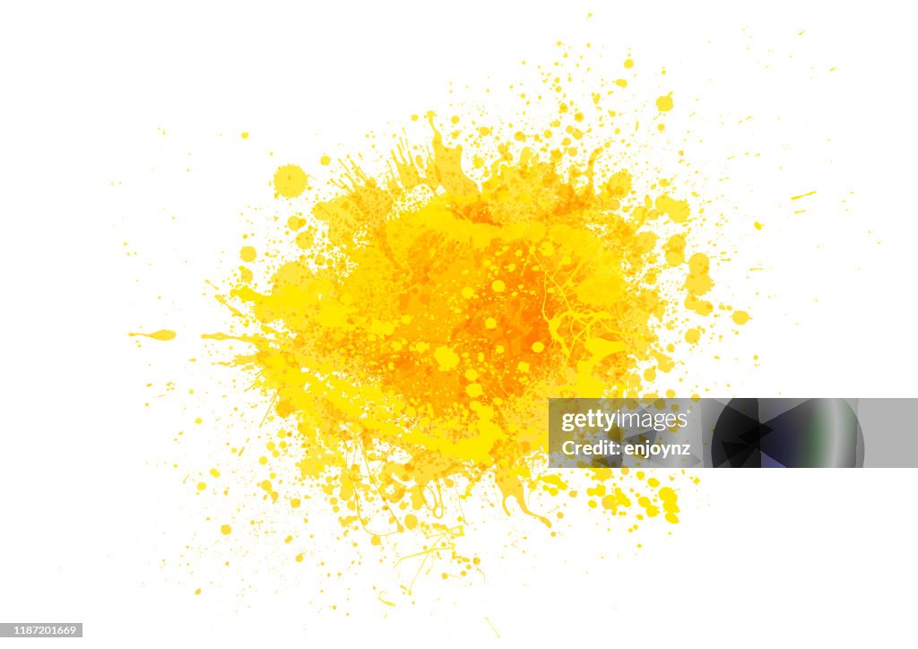 Spruzzo di vernice gialla