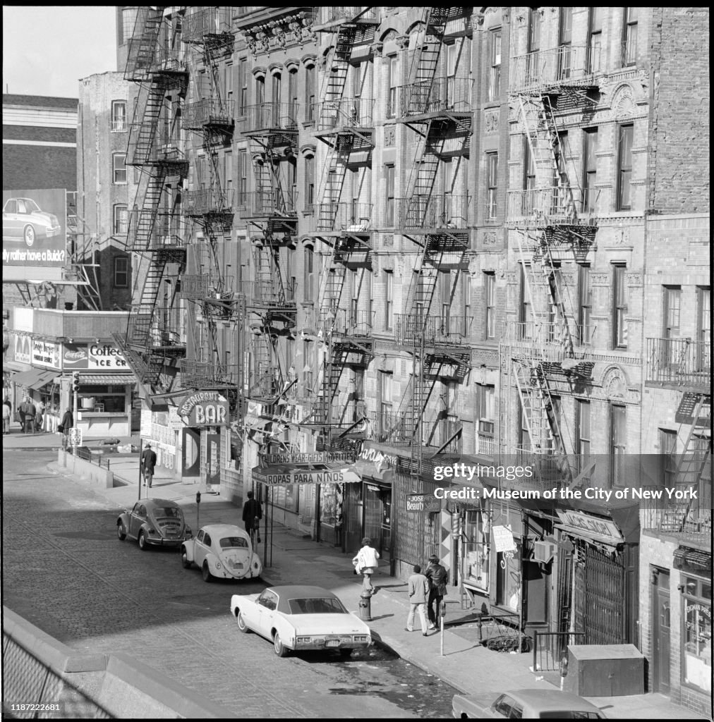 View of buildings on the north side of Delancey Street between... News ...