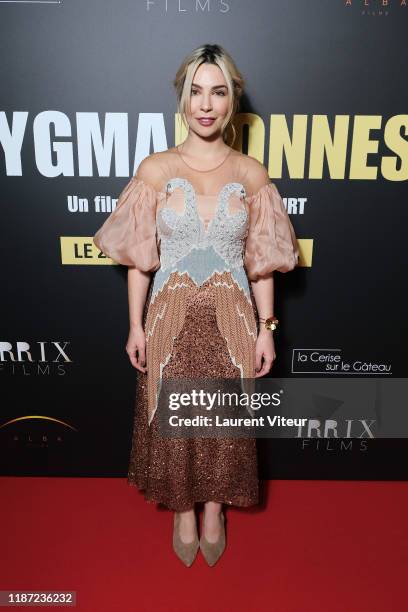 Actress Alix Benezech attends the "Pygmalionnes" premiere at Forum des Images on November 12, 2019 in Paris, France.