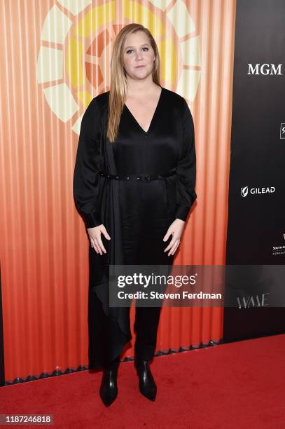 Amy Schumer attends the Africa Outreach Project Fundraiser hosted by Charlize Theron at The Africa Center on November 12, 2019 in New York City.